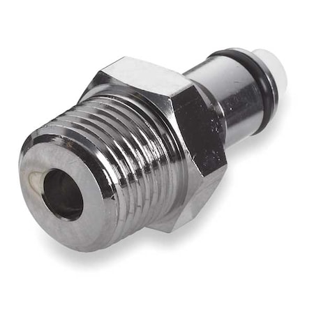 COLDER 1/4" MNPT Chrome Plated Brass Inline Insert MCD2404