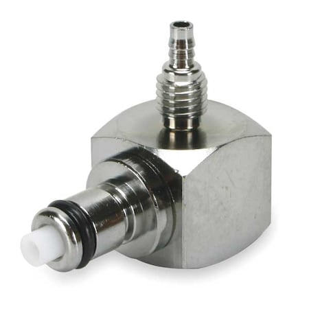 Colder 1/4" PTF Chrome Plated Brass Elbow Insert MCD2104