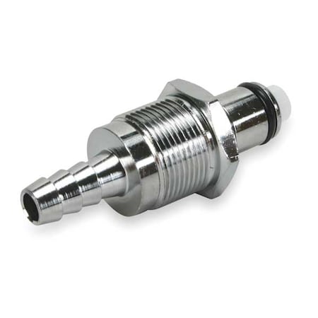 Colder 1/8" Barb Chrome Plated Brass Panel Mount Insert MCD4202