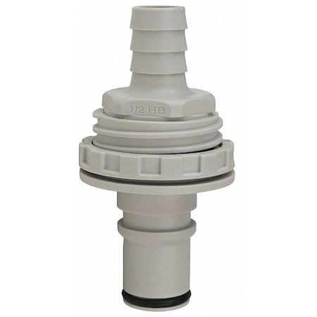 Colder 1/2" Barbed Panel Mount Insert NS6D42008