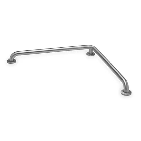 Encore Plumbing Smooth L- Shaped Grab Bar, 30" L, Stainless Steel, Stainless steel GBS15-113030-Q