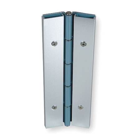 Markar Piano Hinge, Stainless Steel, Full Surface Mounting, 1 11/16 in Leaf W x 7 ft Leaf H, Satin FS301-001-630