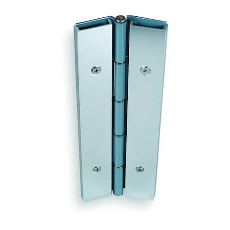 Markar Piano Hinge, Carbon Steel, Full Surface Mounting, 1 11/16 in Leaf W x 7 ft Leaf H, zinc plated FS202-001-600