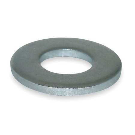 Zoro Select Flat Washer, For Screw Size 1 1/4" , Steel Zinc Plated Finish UST900016