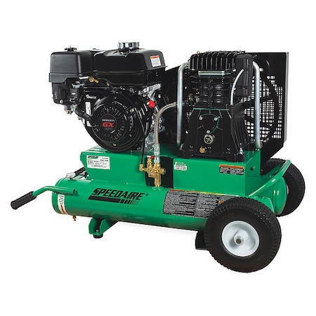 Speedaire Gas Air Compressor, 9.0 HP, 17.5 CFM Max AS2-PH08-08G