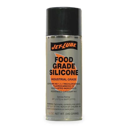 Jet-Lube Food Grade Silicone Lubricant, 12 oz, Aerosol 50641