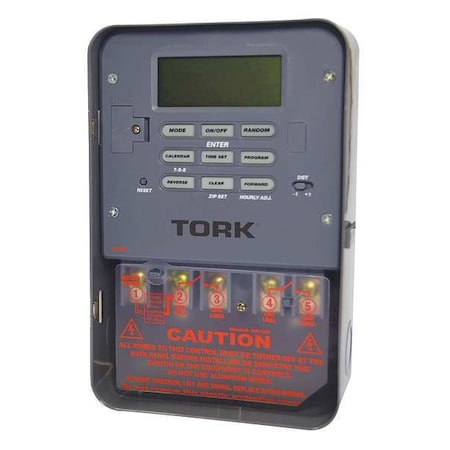 Nsi Tork Electronic Timer, 7 Days, DPST SA306