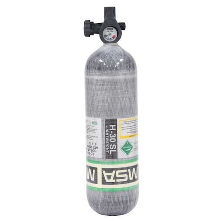 Msa Safety SCBA Cylinder, Gray 10127944-SP