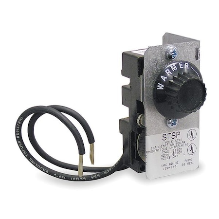 Dayton Bimetal Thermostat, Built In, 45 to 85 F 2YV12