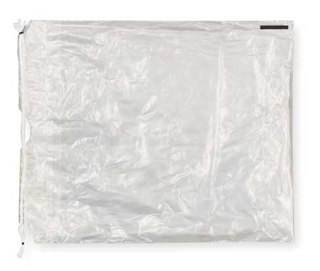 ZORO SELECT Reclosable Poly Bag Drawstring 15" x 12", Clear, Pk500 2YV20