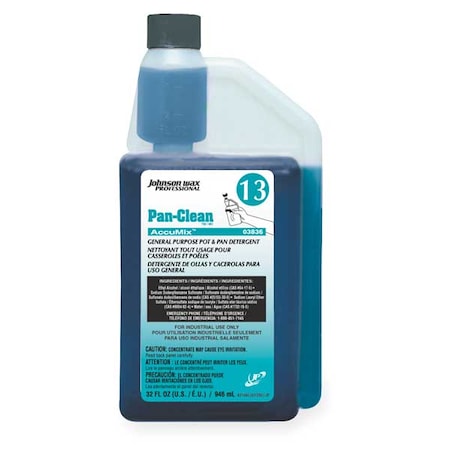 Diversey Pot and Pan Cleaner, 32 oz., Unscented 101109768