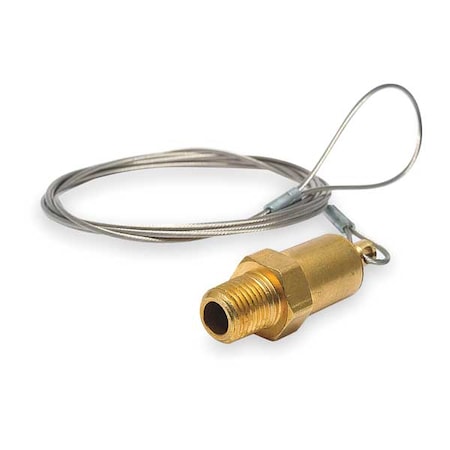 Tramec Drain Fitting, 1/4-18, Black 1421-60