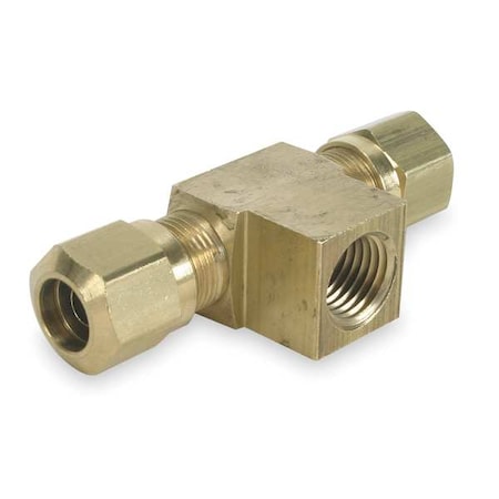 Weatherhead Tee, Brass, Comp5/8", Comp5/8", FNPT1/4" 1477X10X10X4