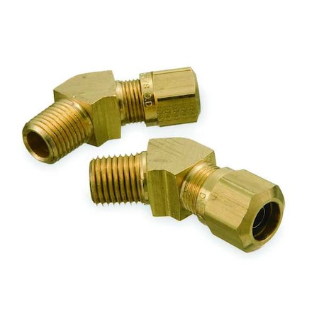 WEATHERHEAD Male Connector, 45 Deg, 5/8 In Tube Sz 1480X10