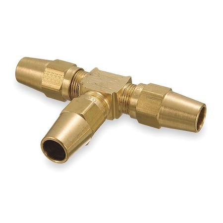 Weatherhead Tee, Brass, Comp1/2", Comp1/2", Comp1/2" 1364X8