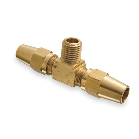Weatherhead Tee, Brass, Comp3/8", Comp3/8", MNPT3/8" 1372X6X6X6