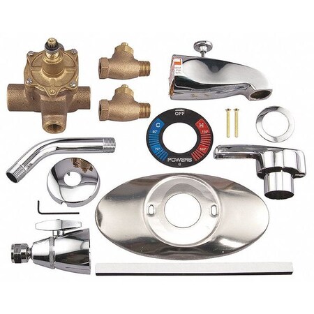 Powers Thermostatic Mixing Valve With Diverter T426-CM-2T