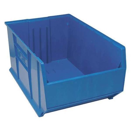 QUANTUM STORAGE SYSTEMS 150 lb Storage Bin, Polypropylene, 23 7/8 in W, 17 1/2 in H, Blue, 35 7/8 in L QUS997BL