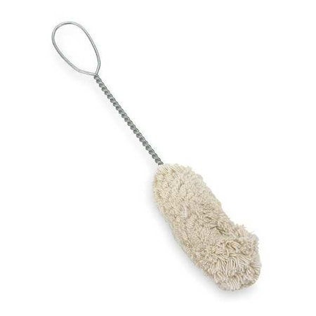 Tough Guy Tire Brush, 6 1/2 in L Handle, Cream, Galvanized Iron Wire, 11 in L Overall 2ZPD5