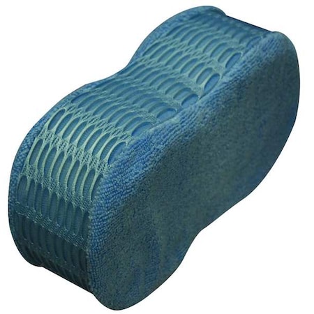 Tough Guy Scrubber Sponge, 9"L, 4-1/2"W, Mcrfbr, Blu 2ZPE3