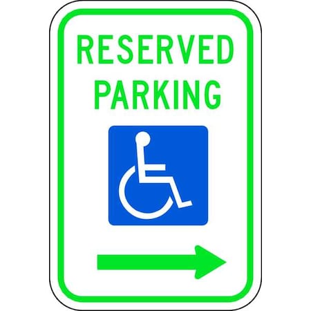 専用 サイン Zing Handicap Parking Sign, 12