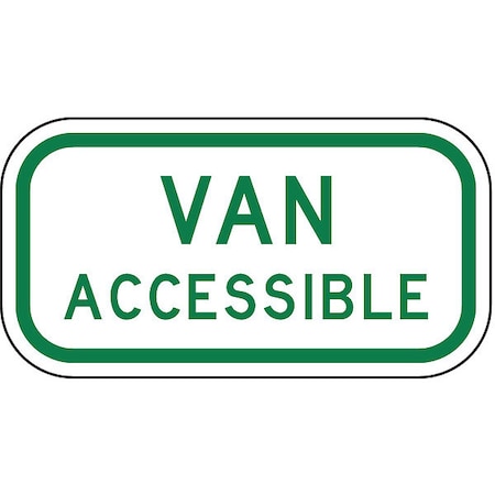 Lyle Van Accessible Parking Sign, 6" x 12, R7-8A-12HA R7-8A-12HA