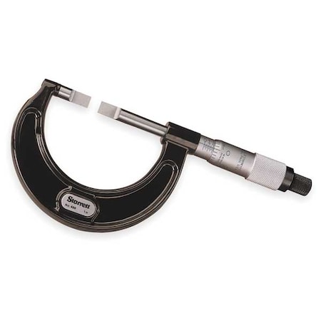 Starrett Blade Type Micrometer, 1", Ratchet 486P-1