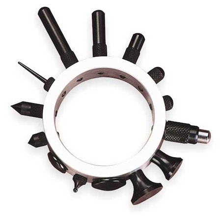 Starrett Indicator Contact Point Set, 14 Points 25R