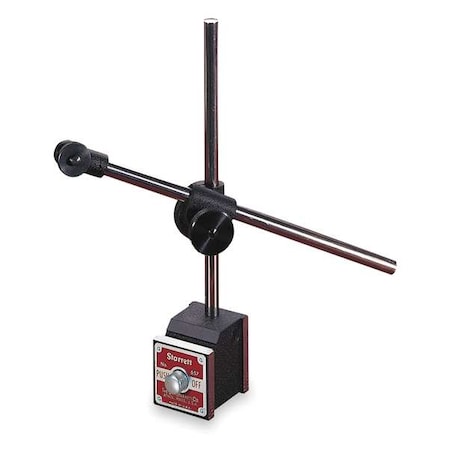 Starrett Magnetic Base w/Attachments, Rod 0.375 In 657D