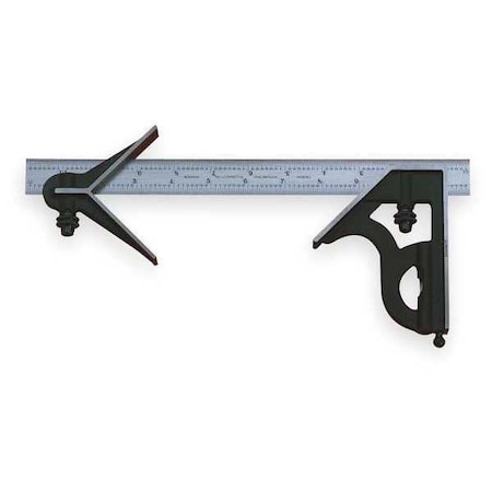 Starrett Combination Set, 6In, 3Pc, Blk Smooth C33HC-6-4R