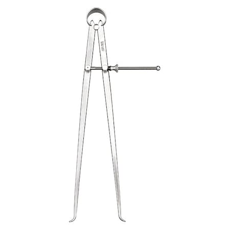 Starrett Inside Spring Caliper, 12 In, Solid 73A-12