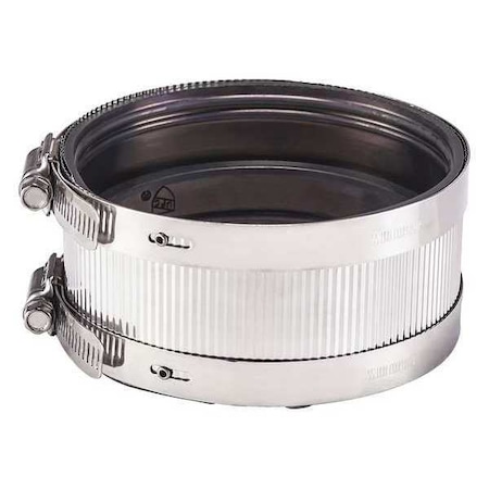 Zoro Select No Hub Coupling, For Pipe Size 4" DXNH156-44