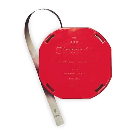 Starrett Thickness Gage Stock, 1 Straight Leaf 666-1