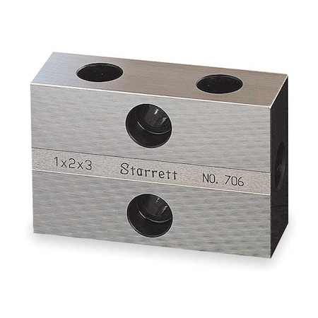 Starrett Inspection Block w/Case, 1 to 3 In 706AZ