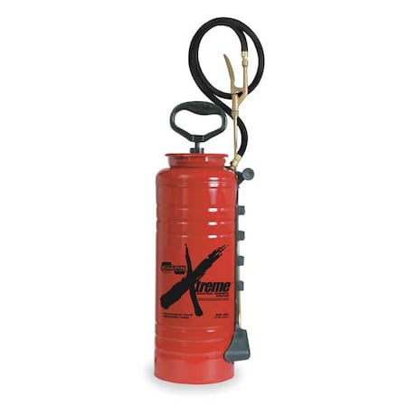 Chapin 3-1/2 gal Handheld Industrial Sprayer, Steel, 48 in L Hose, 24 in L Wand, Fan Nozzle Spray Pattern 19049
