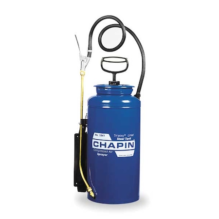 Chapin 3 gal Handheld Industrial Sprayer, Steel, 42 in L Hose, 18 in L Wand, Cone Nozzle Spray Pattern 1831
