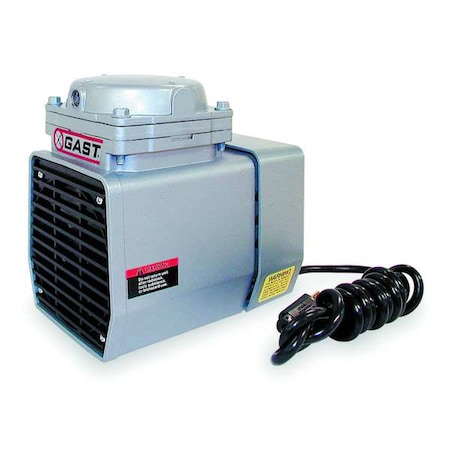 Gast Compressr/Vacuum Pump, 1/8 HP, 60 Hz, 115V DOA-P707-AA | Zoro