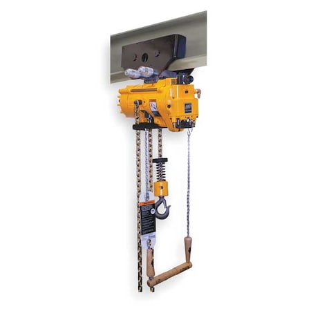 Ingersoll-Rand Air Chain Hoist, 1100 lb. Cap., 10 ft. Lft ML500KS-1DA10-C6
