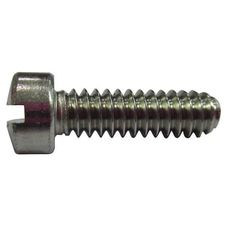 Zoro Select 1/4"-20 x 1 in Slotted Fillister Machine Screw, Plain 18-8 Stainless Steel, 50 PK U51341.025.0100