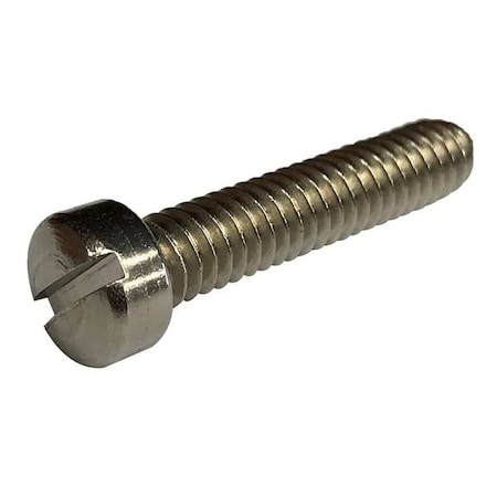 Zoro Select #10-32 x 3/4 in Slotted Fillister Machine Screw