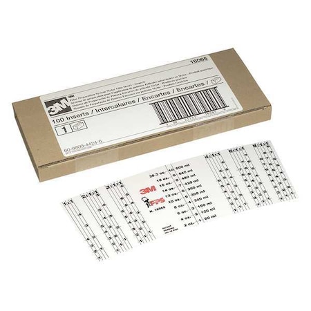 3M Mix Ratio Insert, PK100 16091