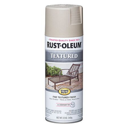Rust-Oleum Textured Spray Paint, Sandstone, Textured, 12 oz. 7223830