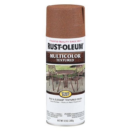 Rust-Oleum Textured Spray Paint, Rustic Umber, Textured, Solvent