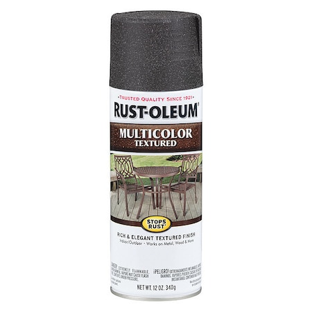 Rust-Oleum Textured Spray Paint, Aged Iron, Textured, Solvent, 12 Oz 223525