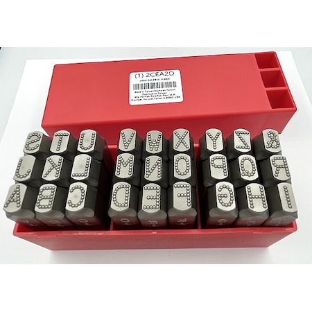 Zoro Select Hand Stamp Kit, Letter Set 2CEA2