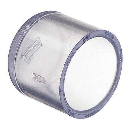 Zoro Select PVC Cap, Solvent, 2 in Pipe Size H447020LS