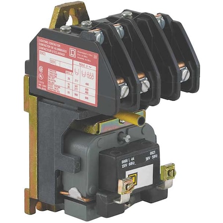 Square D 277VAC Electrically Held Lighting Contactor 3P 30A 8903LO30V04