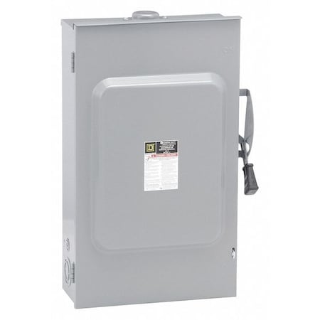Square D Fusible, Safety Switch, General Duty, 240 V, 3PST D324NRB