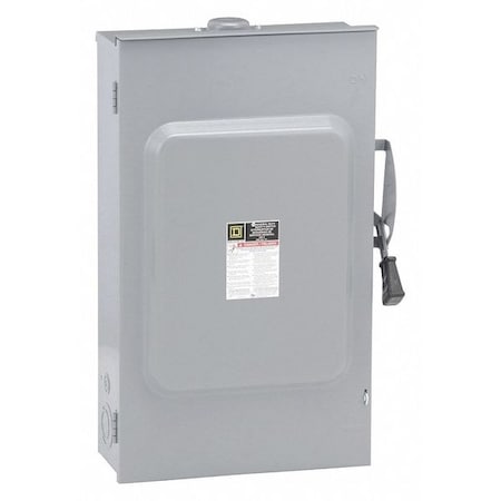 Square D Nonfusible, Safety Switch, General Duty, 240 V, 3PST DU324RB