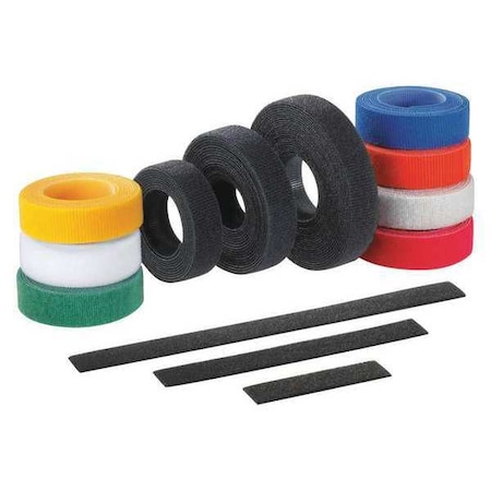 Panduit Cable Tie, 15 ft L, 1/4 in Max Bundle Dia., Red, Nylon, Polyethylene, 50 lb Strength HLS-15R2